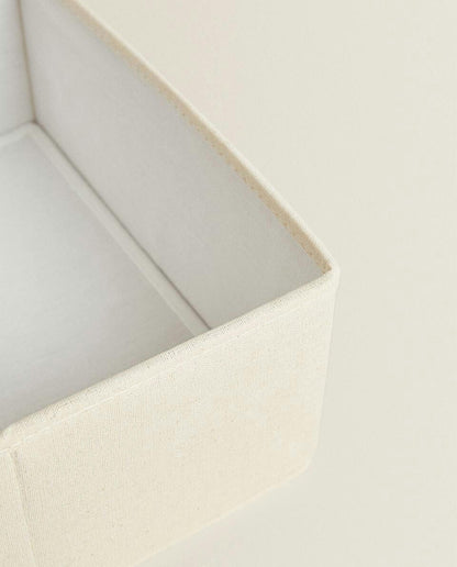 FOLDABLE COTTON STORAGE BOX