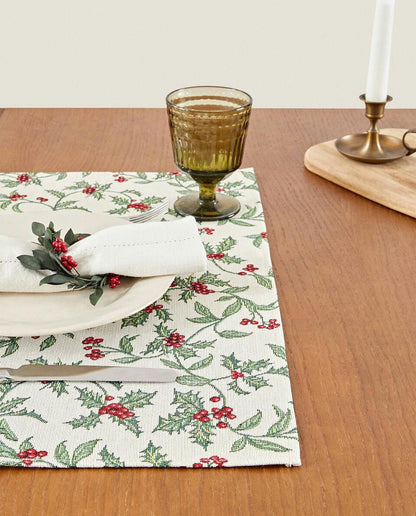 CHRISTMAS HOLLY PLACEMAT
