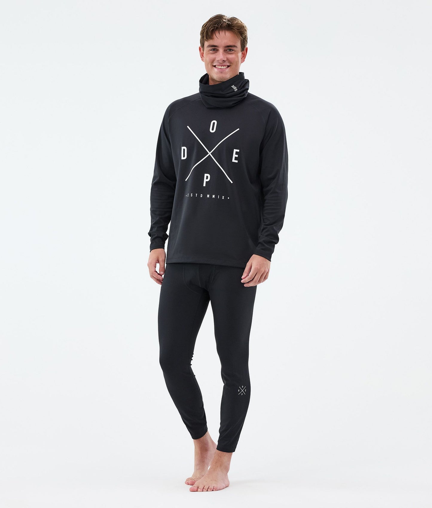 Base Layer Top For Men 2X-Up Black