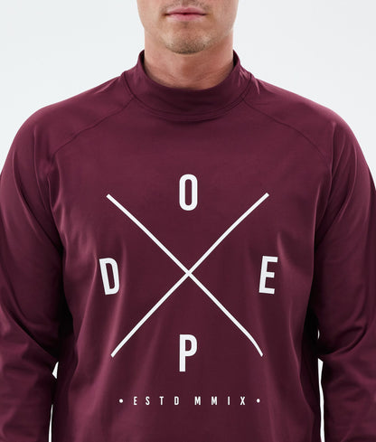 Base Layer Top For Men 2X-Up Burgundy